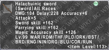 Halachuinic Sword description.png